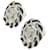 Orecchini a lobo Chanel ABG725 Nero Argento - vista 2
