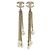Orecchini a catena Chanel AB0672 Oro e Bianco D'oro