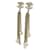 Orecchini a catena Chanel AB0672 Oro e Bianco D'oro - vista 2