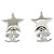 Chanel ABH471 Silver Stud Earrings Silvery