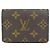 Tarjetero Louis Vuitton Monogram Castaño Monograma