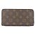 Louis Vuitton Monogram Zippy Wallet Braun Monogramm