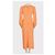 Roberto Cavalli Orange Perforiertes Maxi Kleid EU 38/M Gebraucht - Ansicht 3