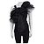 Canotta in mesh con volant Valentino Nera - US 6 / M Usato