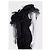 Canotta in mesh con volant Valentino Nera - US 6 / M Usato - vista 2