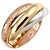 Anello Cartier Trinity in oro bianco oro giallo e oro rosa