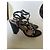 Sandali Valentino Garavani Rockstud Nero D'oro - vista 4