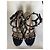 Sandali Valentino Garavani Rockstud Nero D'oro - vista 8