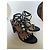 Sandali Valentino Garavani Rockstud Nero D'oro - vista 9