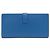 Hermès Hermes Bearn Soufflé Langbeutel Blau - Ansicht 2