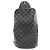 Borsa a tracolla Louis Vuitton Damier Infini Avenue Nero Argento