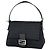 Fendi Schultertasche aus Canvas mit Zucchino-Muster Schwarz