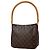 Borsa a tracolla Louis Vuitton Looping MM Marrone