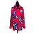 Escada camicia in seta con cappelli 1990s Multicolore