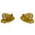 Orecchini Chanel Coco Mark motivo cuore D'oro - vista 4
