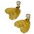 Orecchini Chanel Coco Mark motivo cuore D'oro - vista 7