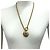 Collana placcata oro Chanel Vintage con motivo Coco Mark D'oro - vista 2