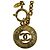Collana placcata oro Chanel Vintage con motivo Coco Mark D'oro - vista 4