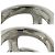 Hermès Hermes Osmos GM Band Ring Silvery - view 3