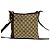 Borsa a tracolla Gucci Sherry Line con motivo GG Marrone Rosso Verde