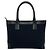 Gucci GG Logo Canvas Leder Tote Bag Schwarz Marineblau - Ansicht 3