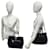 Tote Borsa Prada in nylon e pelle con logo Triangle Nero - vista 2
