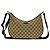 Borsa a tracolla Gucci in tela e pelle marrone
