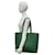 Prada Triangle Logo Leder-Tote-Bag Grün - Ansicht 2