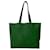 Prada Triangle Logo Leder-Tote-Bag Grün - Ansicht 3