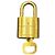 Louis Vuitton Padlock and Key Logo Metal medium D'oro