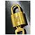 Louis Vuitton Padlock and Key Logo Metal medium D'oro - vista 5