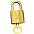 Louis Vuitton Candado y Llave Logo Metal medium Dorado - vista 2