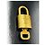 Louis Vuitton Candado y Llave Logo Metal medium Dorado - vista 3