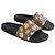 Sandali Gucci in gomma neri Nero - vista 3