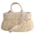 Borsa tote Prada in vimini beige  - vista 1