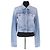 Chaqueta de algodón azul Acne Studios