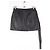 Minifalda de cuero negra Louis Vuitton Negro - vista 3