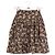 Falda Louis Vuitton marrón sintética S Castaño