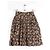 Falda Louis Vuitton marrón sintética S Castaño - vista 3