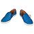 Jimmy Choo Blue Python Slip-On Sneaker Blau