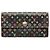 Black Louis Vuitton Monogram Multicolore Sarah Wallet Long Wallets