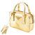 Borsa Prada Mini Metallic Vitello Gold con manico superiore D'oro - vista 2