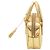 Borsa Prada Mini Metallic Vitello Gold con manico superiore D'oro - vista 3