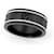 Gucci schmaler schwarzer Ring - Ansicht 4