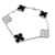 Bracelet Van Cleef & Arpels Vintage Alhambra Onyx et Diamants  - vue 1