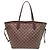 Borsa Tote Louis Vuitton Neverfull MM da donna Marrone - vista 2
