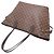 Borsa Tote Louis Vuitton Neverfull MM da donna Marrone - vista 4
