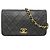 Borsa a tracolla Chanel Matelassé 19 con catena Nero