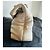 Saint Laurent Bolsa Puffer em couro acolchoado Bege - vista 2