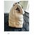 Saint Laurent Bolsa Puffer em couro acolchoado Bege - vista 4